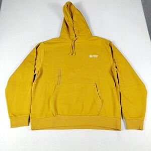 Alpine Design Hoodie‎ Mens Large Yellow Pullover Hooded Sweatshirt Gorpcore